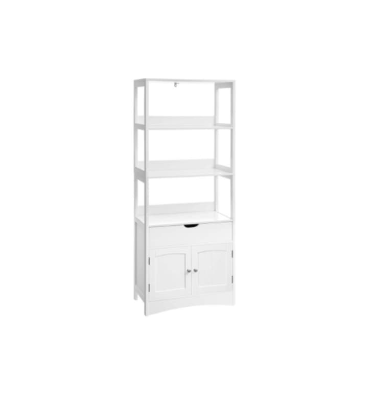 White Storage Cabinet with 3 Shelves at Songmics