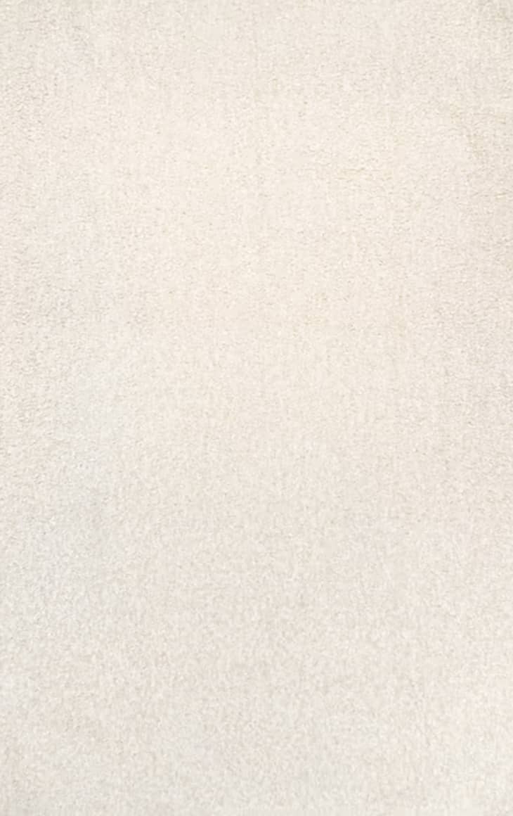 White Luna Washable Shag Area Rug, 5' x 8' at Rugs USA