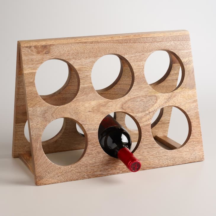 Product Image: Wood A-Frame 6-Bottle Wine Rack