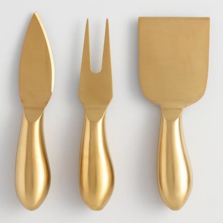 Product Image: Rumbled Gold Cheese Knives Set