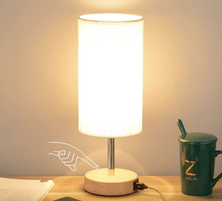 Bedside Lamp with USB Port at Amazon