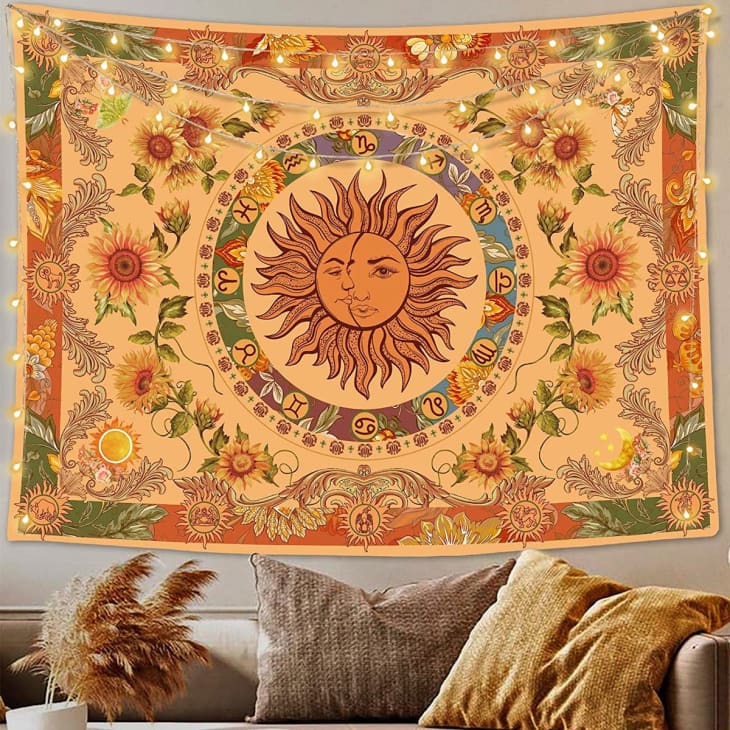 Product Image: Yellow Sun and Moon Tapestry, Large