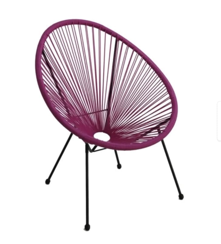 Ejoy Acapulco Purple Woven Lounge Chair at Home Depot