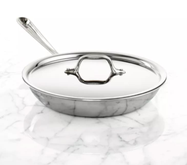 Product Image: All Clad Tri-Ply Stainless Steel 10" Covered Fry Pan