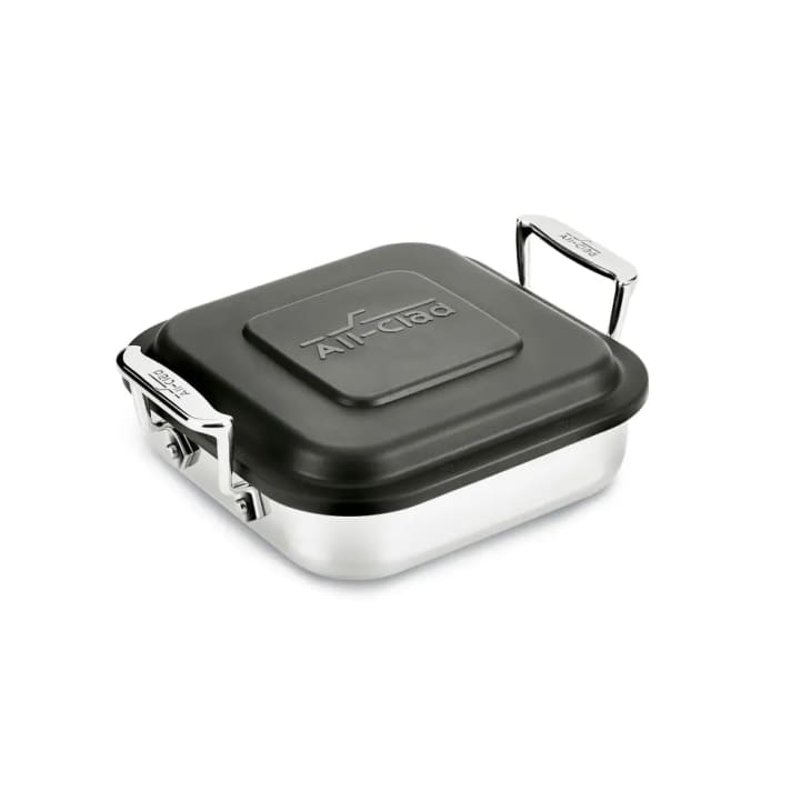 Gourmet Accessories, Stainless Steel Square Baker with lid, 8 inch at All-Clad