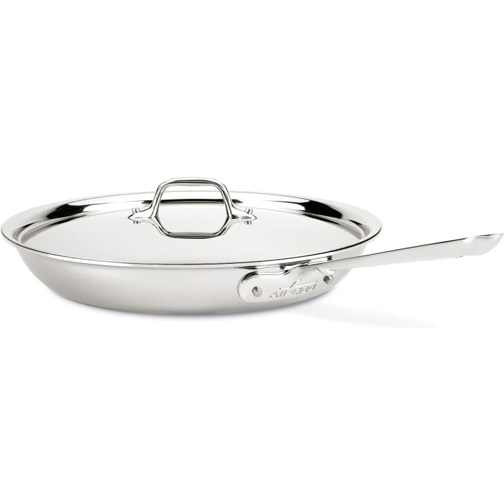 All-Clad D3 Stainless Steel 12-Inch Fry Pan with Lid at Amazon