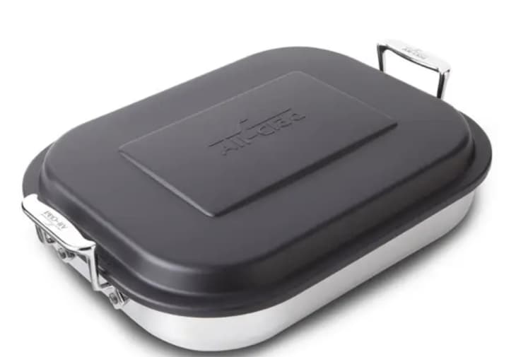 Product Image: All-Clad Stainless Lasagna Pan with Lid, 14.5-In. x 11.75-In. x 2.5-In. (Packaging Damage)
