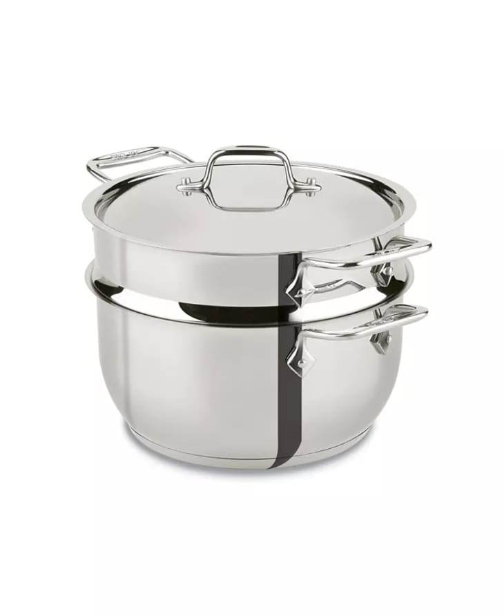 All-Clad Stainless Steel 5 Qt. Covered Multi Pot with Steamer Insert at Macy's