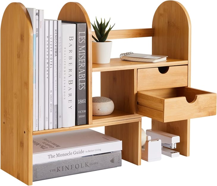 Product Image: FURNINXS Bamboo Desktop Bookshelf Organizer