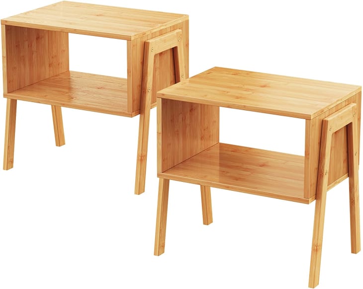 Bamboo Stackable End Tables, Set of 2 at Amazon