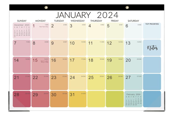 2024 Desk Calendar - Large at Amazon