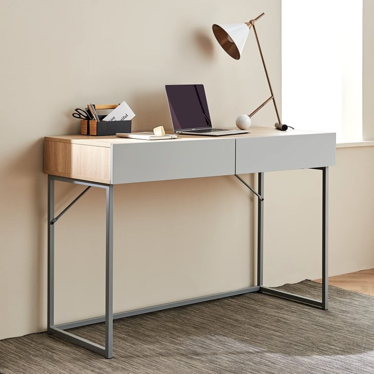 Harmati Computer Desk with Drawers, 40" at Amazon