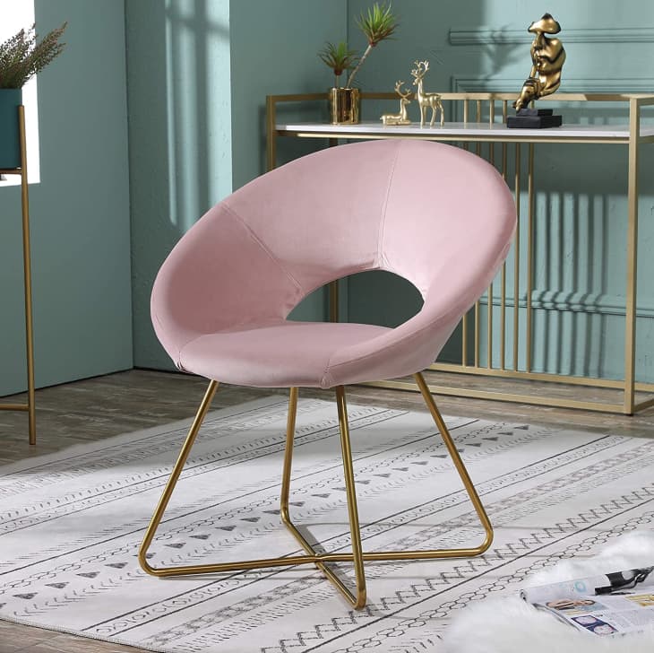 Product Image: Roundhill Furniture Slatina Velvet Upholstered Accent Chair