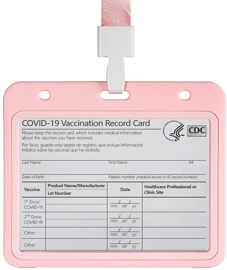 Shellee Vaccination Card Protector Multifunctional Leather Card Cover 5.5 X 4 Inch CDC Vaccine Card Waterproof Immunization Record Cards Holder Badge Holder Cards Protector Pouch,Passport Holder 