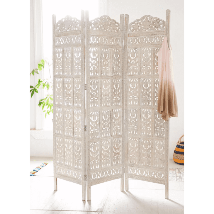 Amber Carved Wood Room Divider Screen at Urban Outfitters