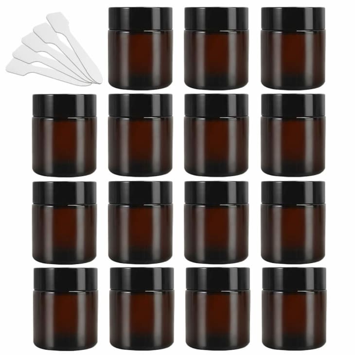 Product Image: Betrome 8 oz Amber Glass Jars 15 Pack