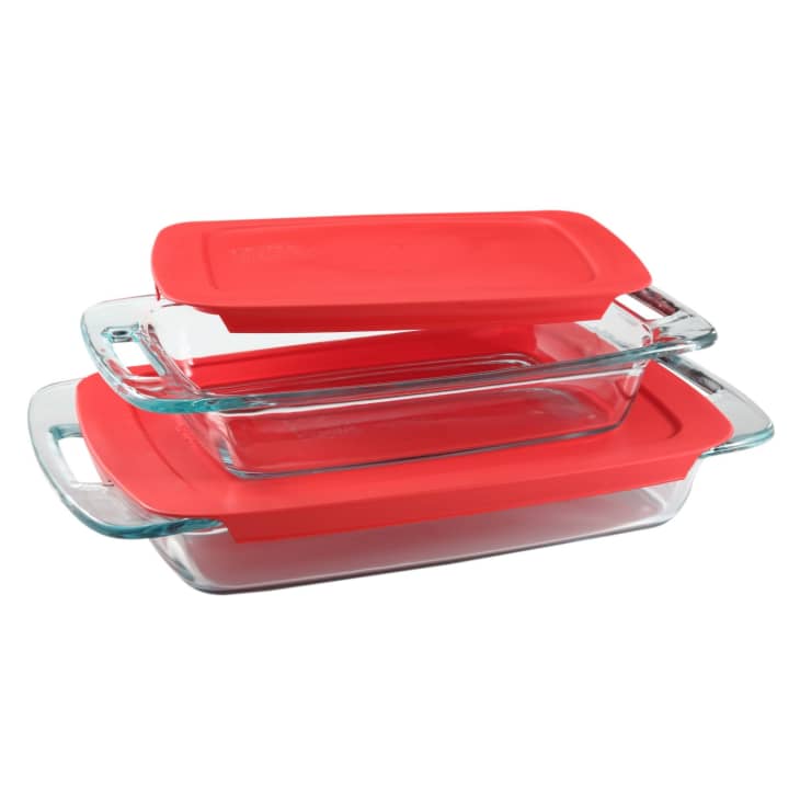 Product Image: Pyrex Easy Grab Oblong Baking Dish Set with Covers, 4 Piece