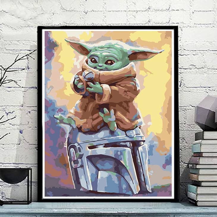 Product Image: Baby Yoda Paint-by-Number Kit