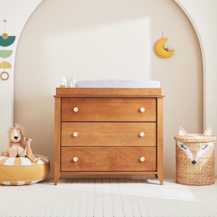 slim fit dress slacks Babyletto Hudson 3-Drawer Changer Dresser with Removable Changing Tray —  Molly Monkey main image 1