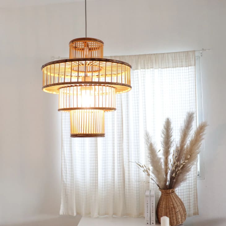 Product Image: Tiered Bamboo Rattan Pendant Light