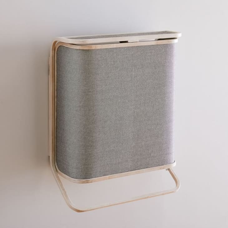 Bamboo Wall-Mounted Laundry Hamper at West Elm
