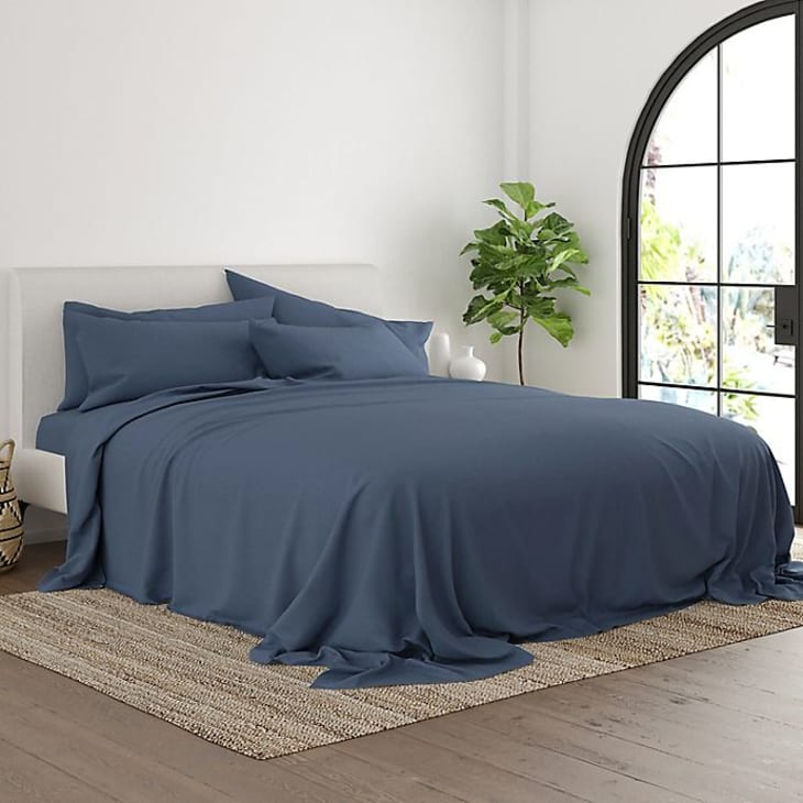 Home Collection iEnjoy 6-Piece Queen Sheet Set in Stone at Bed Bath & Beyond