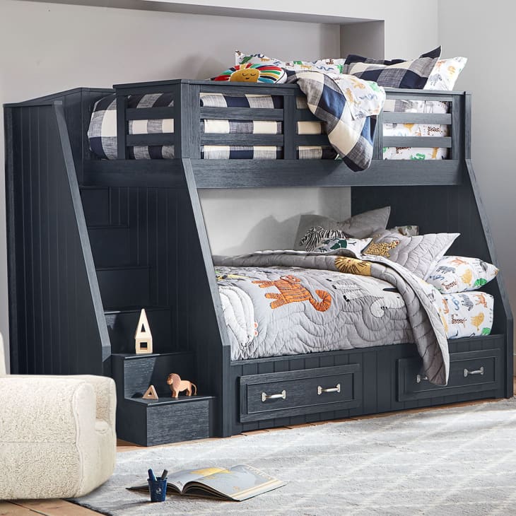 Belden Twin-Over-Full Stair Loft Bed at Pottery Barn Kids