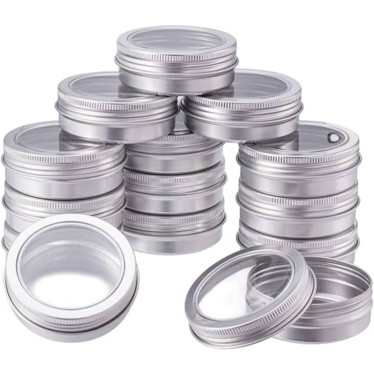 Product Image: BENECREAT Window Round Tin Cans - 14 Pack