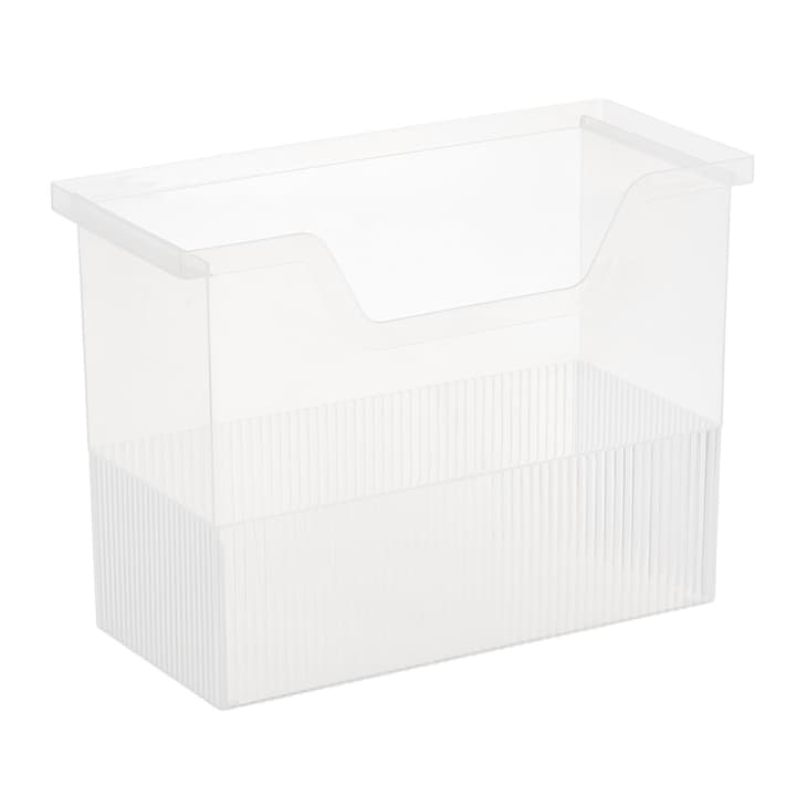 Clear Open-Top File Storage Boxes