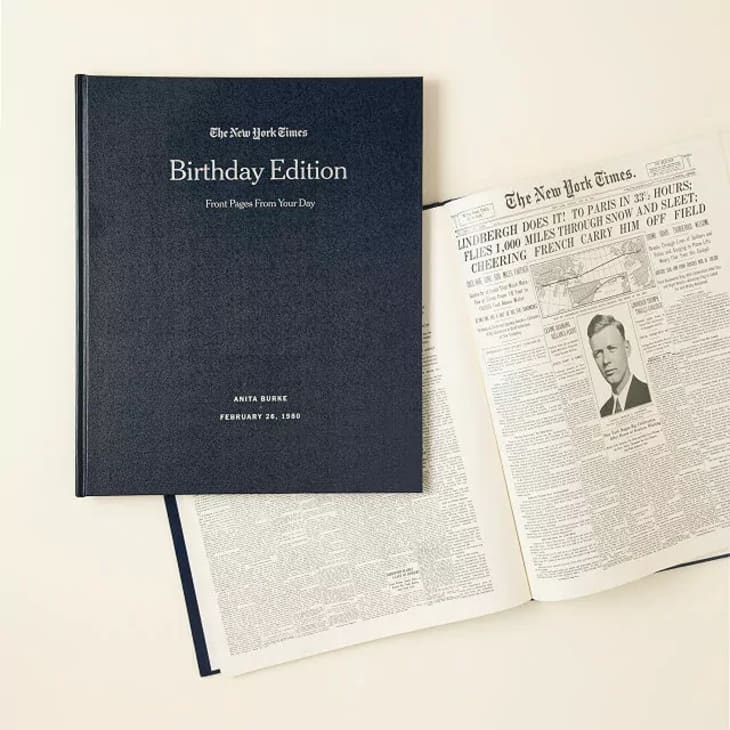New York Times Custom Birthday Book at Uncommon Goods