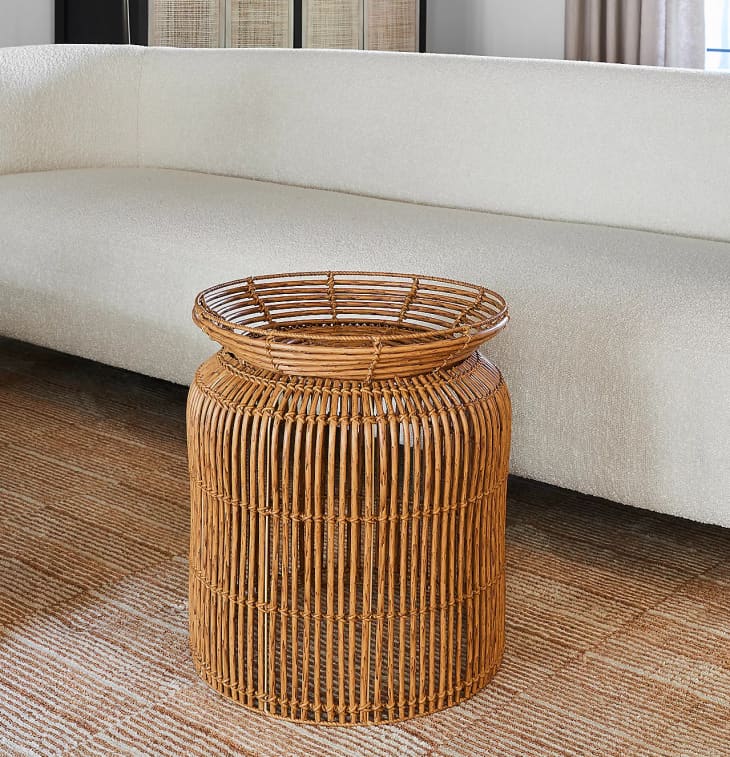 18" Poly Rattan Side Table with Storage Option by Bobby Berk at QVC.com
