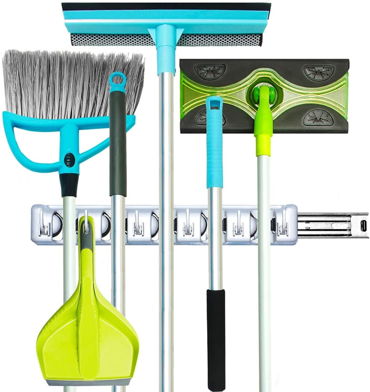Guay Clean Sliding Rail Broom and Mop Holder at Amazon