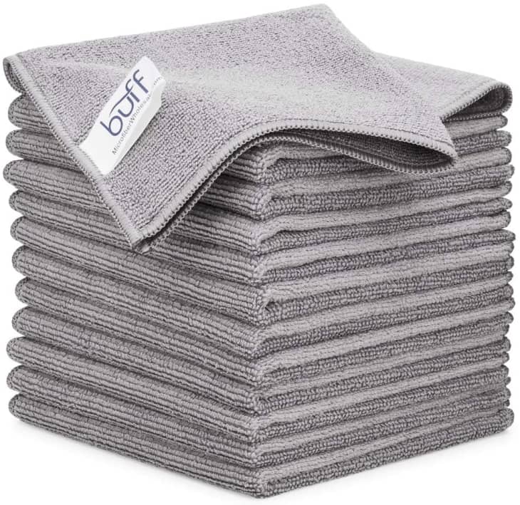 Buff Microfiber Cleaning Cloths, Set of 12 at Amazon