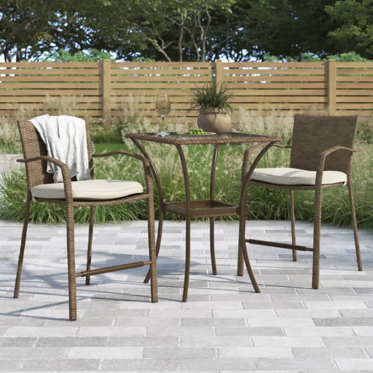 Product Image: Cain Square 2-Person Outdoor Dining Set with Cushions