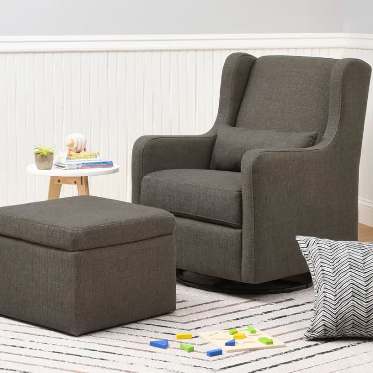 Product Image: Adrian Swivel Glider with Storage Ottoman
