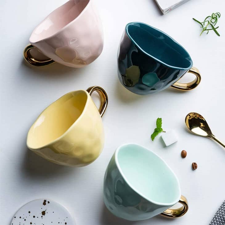 Product Image: Ceramic Mug with Golden Spoon