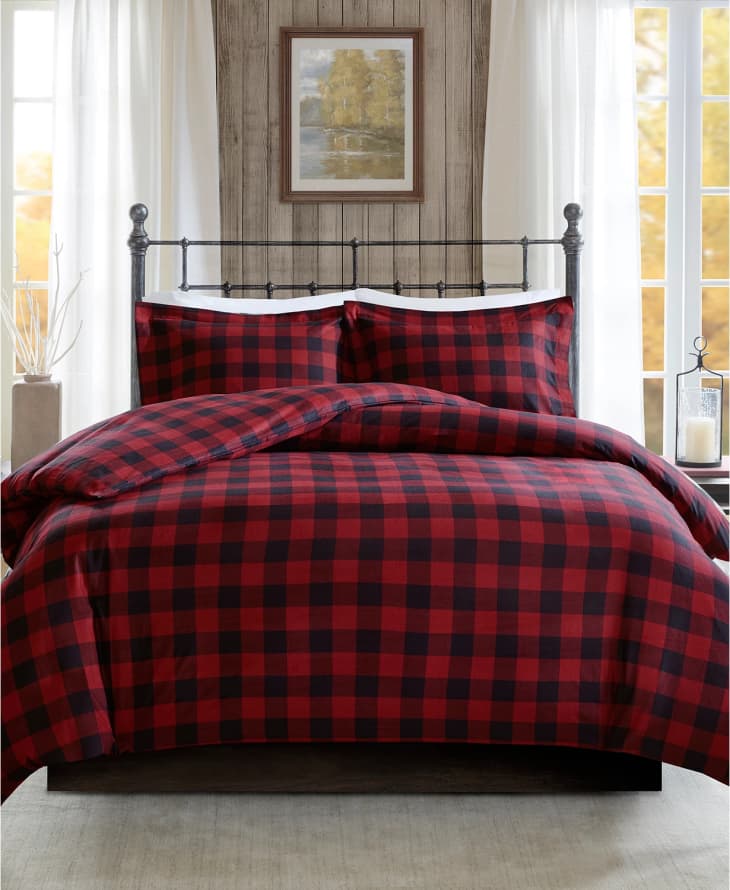 Woolrich Flannel Full/Queen 3-Pc. Check Print Cotton Duvet Cover Set at Macy's