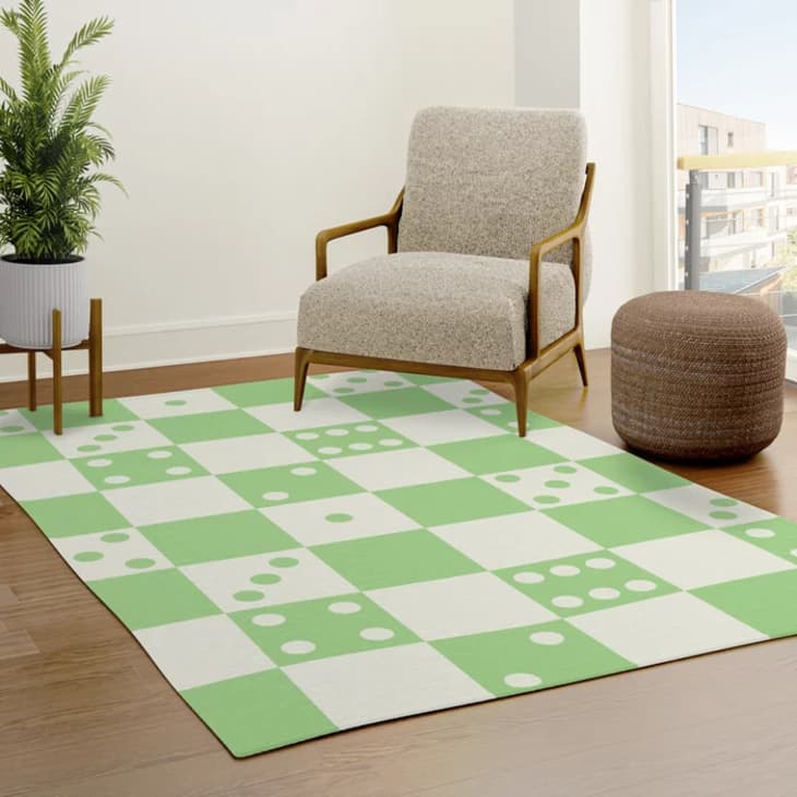 Product Image: Checkered Dice Pattern Rug, 6' x 9'