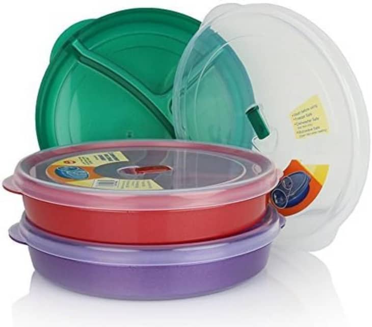 Chef's 1st Choice Microwave Food Storage Tray Containers (Set of 3) at Amazon