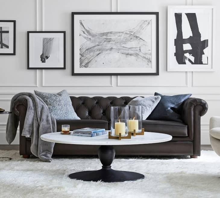 Chesterfield Leather Sofa at Pottery Barn
