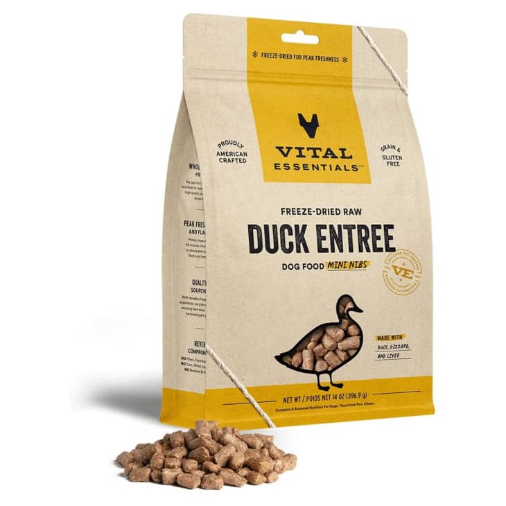 Vital Essentials Mini Nibs Grain-Free Dog Food, Duck at Chewy