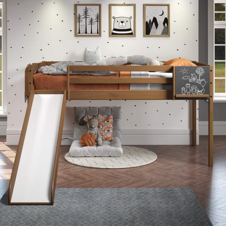 Product Image: Cindy Kids Wooden Loft Bed with Slide
