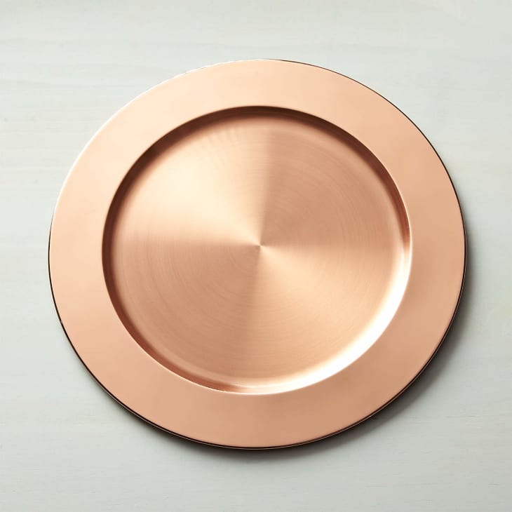 Copper Plated Charger Plate at Crate & Barrel