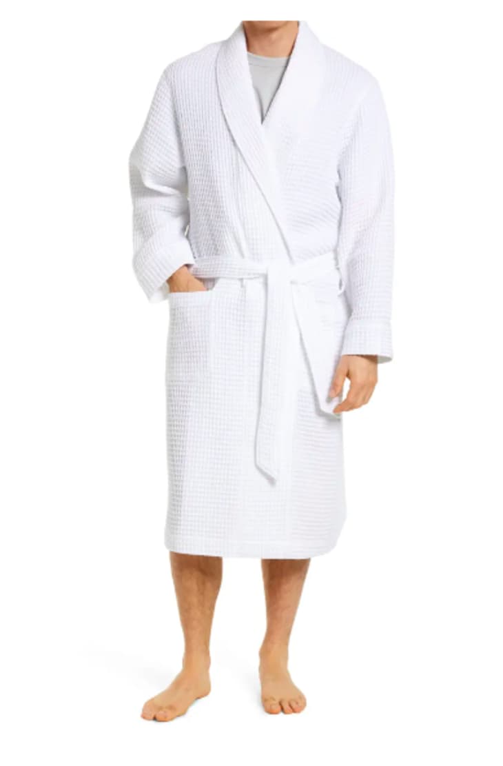 Product Image: Men's Waffle Knit Cotton Robe