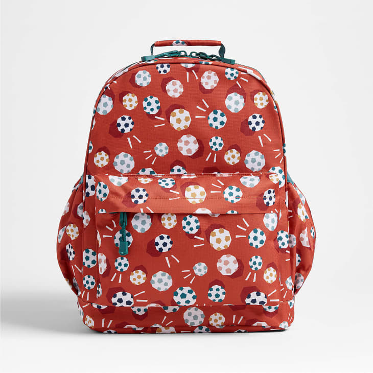 Product Image: Soccer Print Large Kids Backpack with Side Pockets
