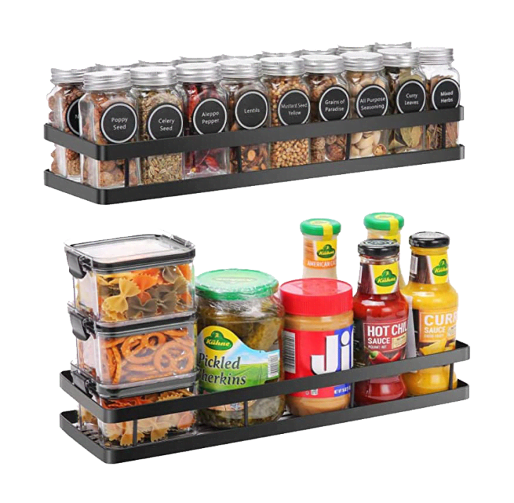Product Image: Scnvo Wall Mounted Spice Rack Organizer, 2 Pack