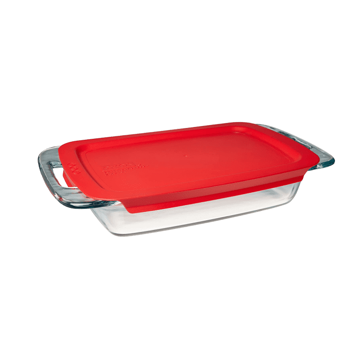 Pyrex Easy Grab 2-Quart Oblong Baking Dish with Lid at Amazon