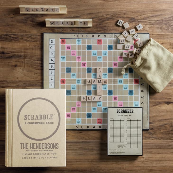 Product Image: Personalization Mall Scrabble Personalized Vintage Board Game, Bookshelf Edition