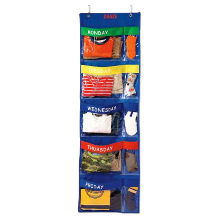 Product Image: Lillian Vernon Personalized Primary Colors Days-of-The-Week Hanging Organizer