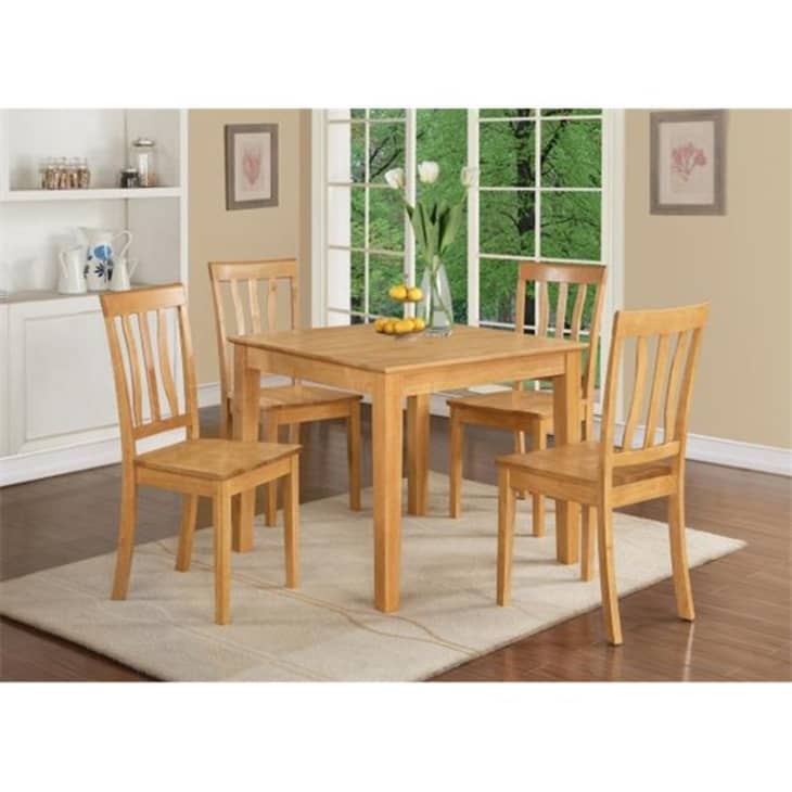 East West Furniture Oxford Square Dining Table at Walmart